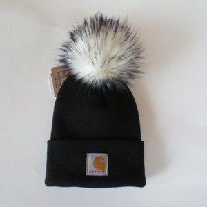 Carhartt Beanie Handmade in USA Pom Kids Hat